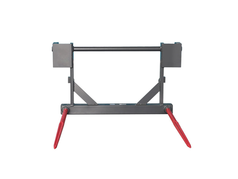 Load image into Gallery viewer, Double Tine Bale Spear Front Loader Euro Bracket Round Square Bale Tractor