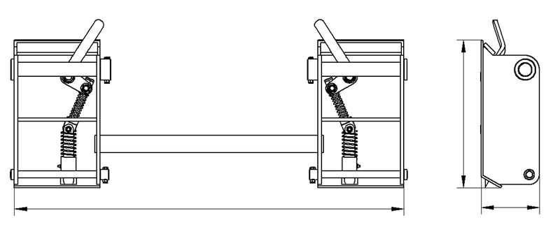 Indlæs billede i Gallery Viewer, Euro to Skid Steer Quick Attach Adapter, Heavy Duty Conversion Mounting Plate