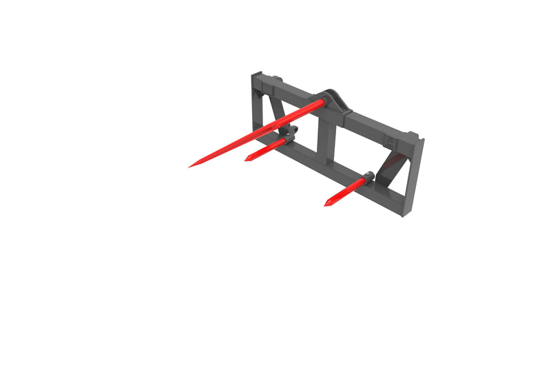 Indlæs billede i Gallery Viewer, Quick Tach Hay Spear Tractor Attachment with Stabilizer Spears Euro T-HS