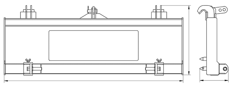 Load image into Gallery viewer, John Deere to 3 Point Hitch Adapter Plate Front Loader Conversion Heavy Duty