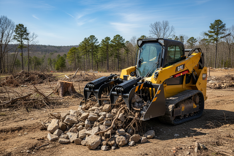 Load image into Gallery viewer, 72-84 Inch Rock Grapple Bucket for Skid Steer, Euro Hitch Heavy Duty Attachment