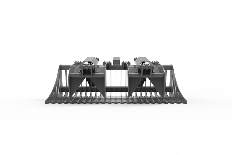 Load image into Gallery viewer, 72-84 Inch Rock Grapple Bucket for Skid Steer, Euro Hitch Heavy Duty Attachment
