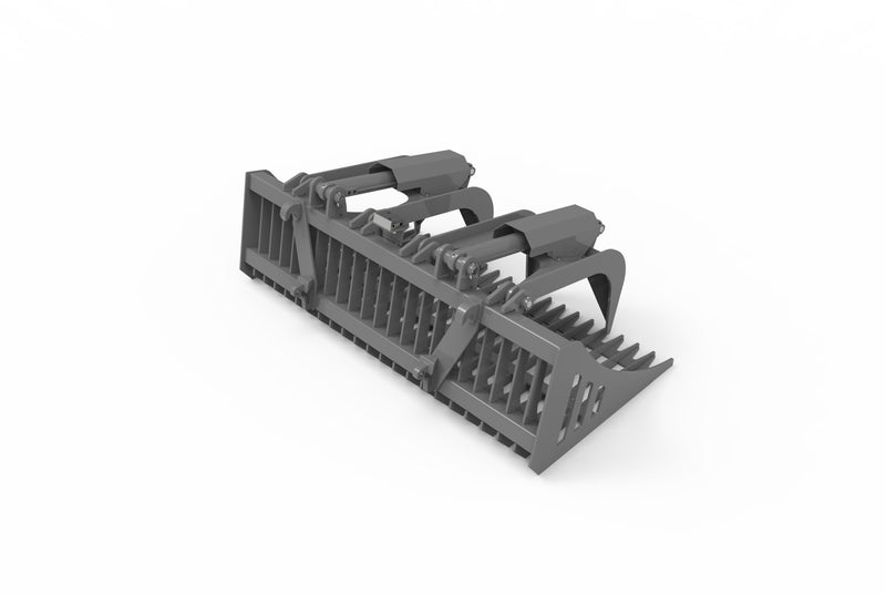 Load image into Gallery viewer, 72-84 Inch Rock Grapple Bucket for Skid Steer, Euro Hitch Heavy Duty Attachment