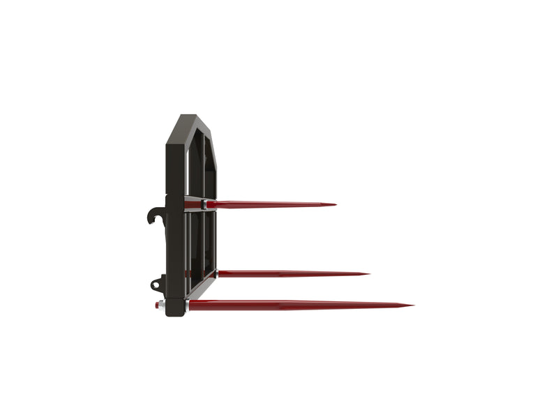 Indlæs billede i Gallery Viewer, Heavy Duty 3 Tine Round Bale Spear Euro Hitch 1500kg Loader Attachment