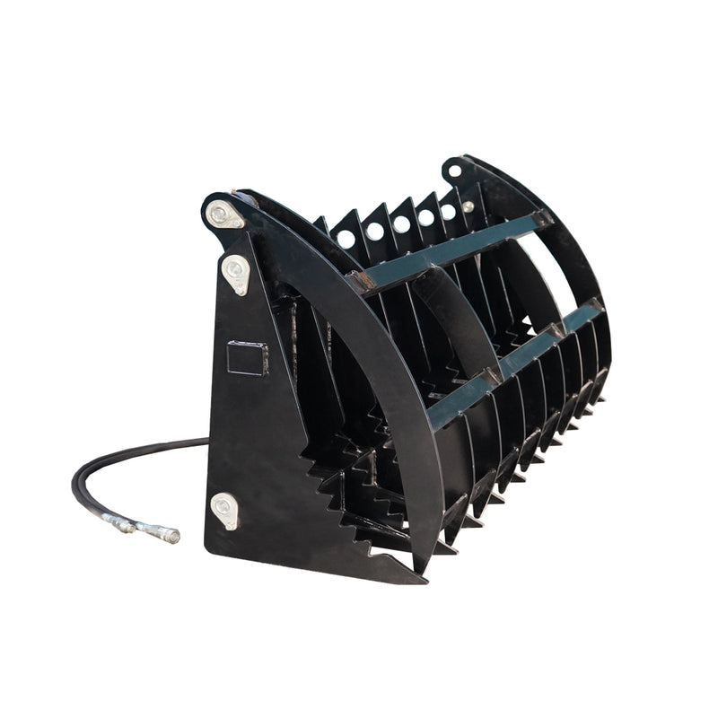Load image into Gallery viewer, Hydraulic Timber Grab Heavy Duty Log Grapple Loader Attachment for Logs Rocks Debris