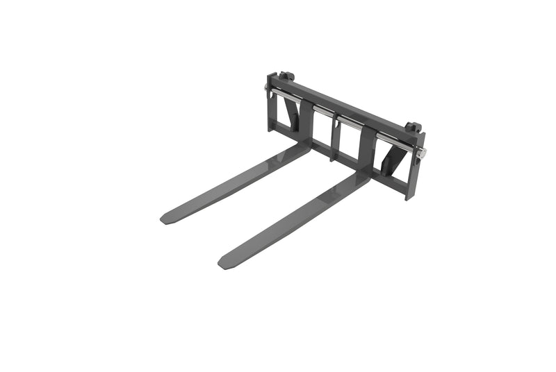 Chargez l'image dans la visionneuse de la galerie, 2-Ton Floating Pallet Fork Frame, Tractor Loader Attachment with Euro or SMS Bracket
