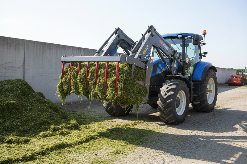 Chargez l'image dans la visionneuse de la galerie, Hydraulic Silage Grab Attachment Euro Hitch 1500mm & 1800mm Heavy Duty Tractor Front Loader