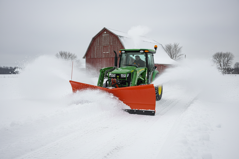 Indlæs billede i Gallery Viewer, Hydraulic V Plow Front Loader Rubber Blade V Shape Straight Angle Snow Plow
