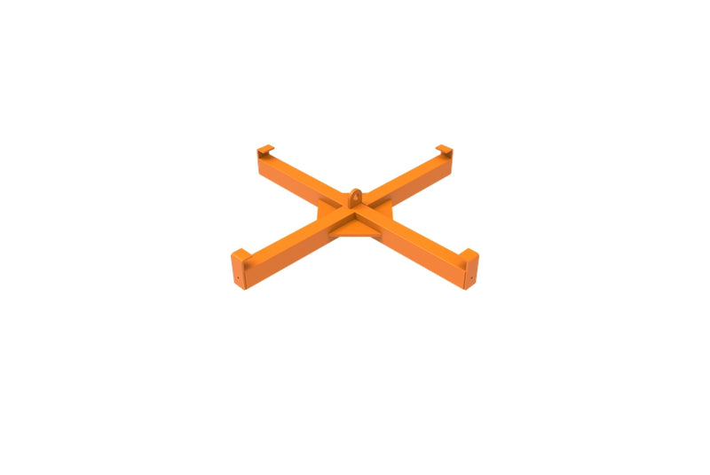 Indlæs billede i Gallery Viewer, Bulk Bag Lifter 2000kg – FIBC Lifting Frame with Rotating Swivel Eye, Overhead Crane Attachment