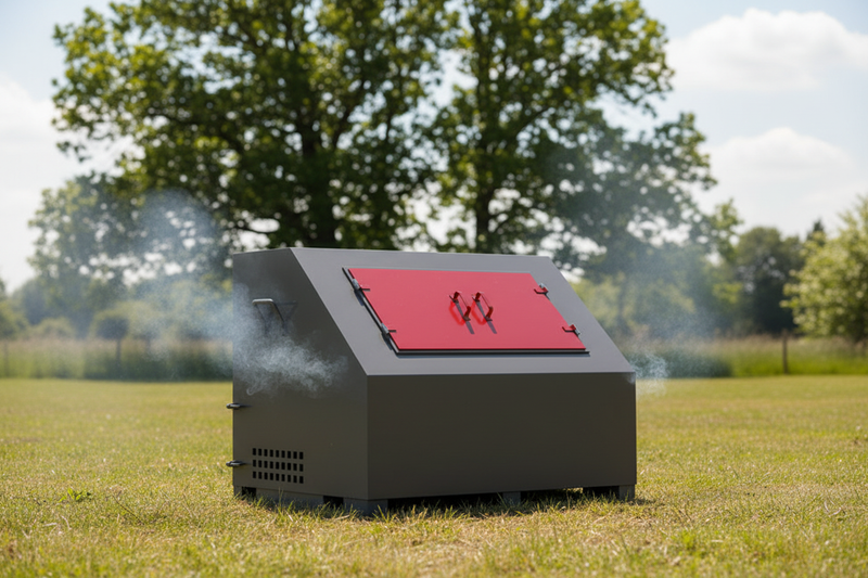 Indlæs billede i Gallery Viewer, Heavy Duty Industrial Waste Incinerator – Outdoor Steel Refuse & Garbage Burner