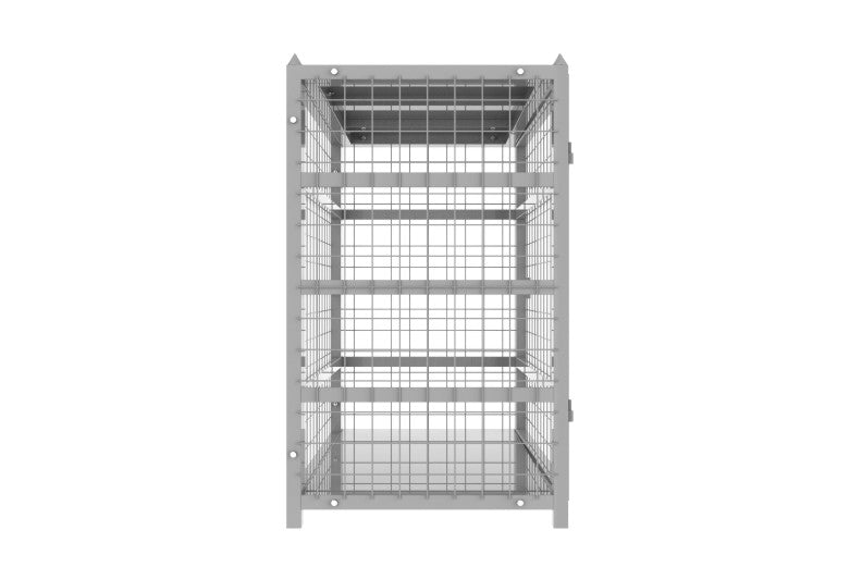 Load image into Gallery viewer, BBQ Gas Bottle Storage Cage – 12×9kg or 6×18kg, Lockable Zinc Coated