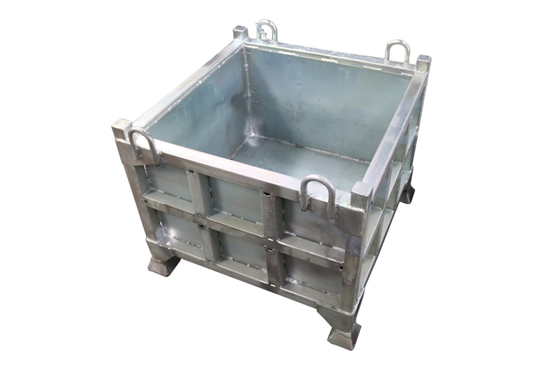 Indlæs billede i Gallery Viewer, Stackable Steel Storage Box for Forklift & Crane Heavy Parts & Workshop Tools, 0.16–0.58m³