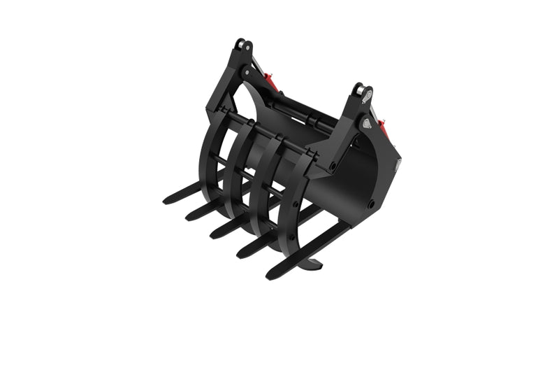 Indlæs billede i Gallery Viewer, Wheel Loader Timber Grab Attachment - Hydraulic Log Grapple for Wood, Pipe and Scrap Metal