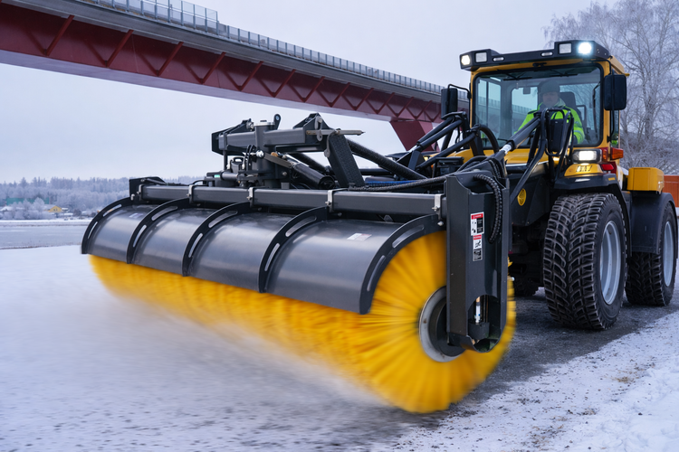 The Tractor’s New Cleaning Partner: The Self-Adjusting T-AS3000 Rotary Broom