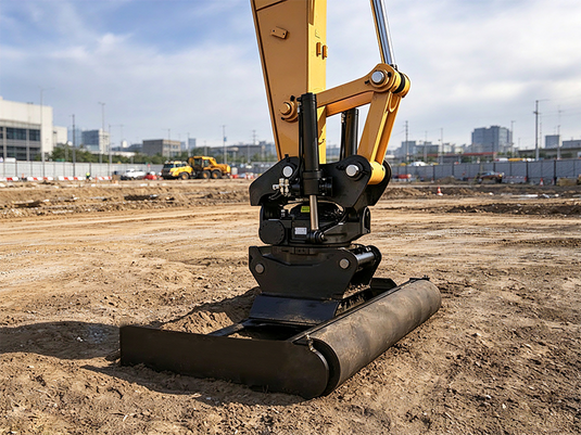 Excavator Roller Grading Beam: Leveling and Compaction in One Attachment