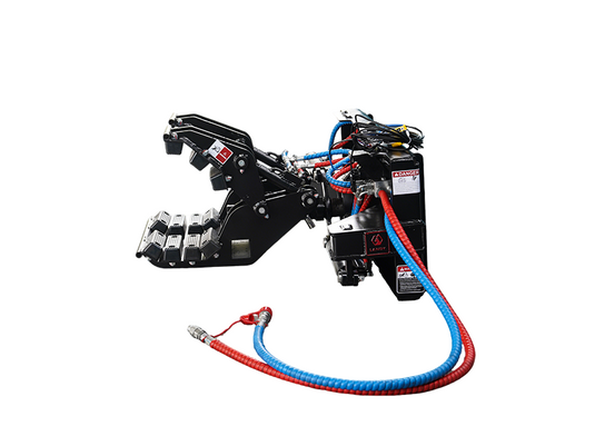 Skid Steer Pole Setter Attachment Double Cylinder Rotating 540kg