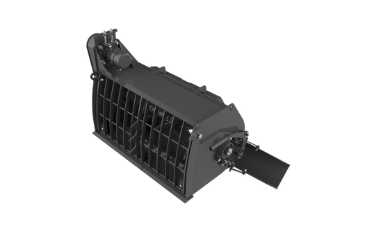 Mini Skid Steer Self Loading Concrete Mixer Bucket - 100L Hydraulic Discharge with Bag Breaker