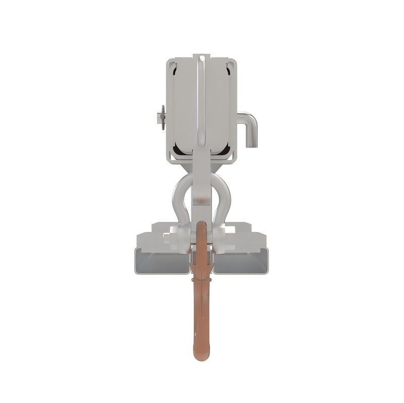 Load image into Gallery viewer, Forklift Fixed Long Jib Boom Attachment – 5T Heavy-Duty, 3.5m Reach, Zinc Plated Slip-On, Safety Chain
