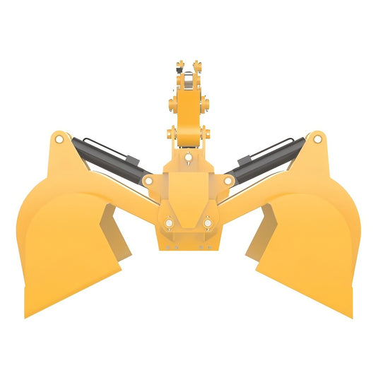 Efficient loading Clamshell Grab Attachment