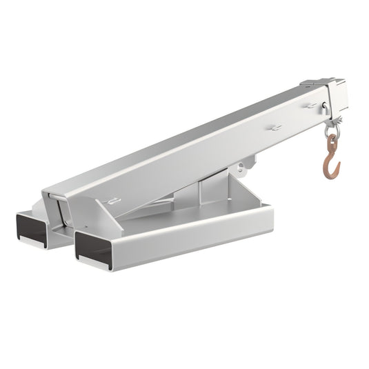Fixed Tilt Forklift Lifting Jib Extends to 2.36m Height
