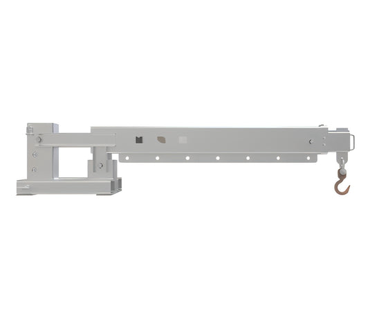Adjustable Hoist Pivoting Forklift Jib Boom Crane 6000lb Lift Capacity