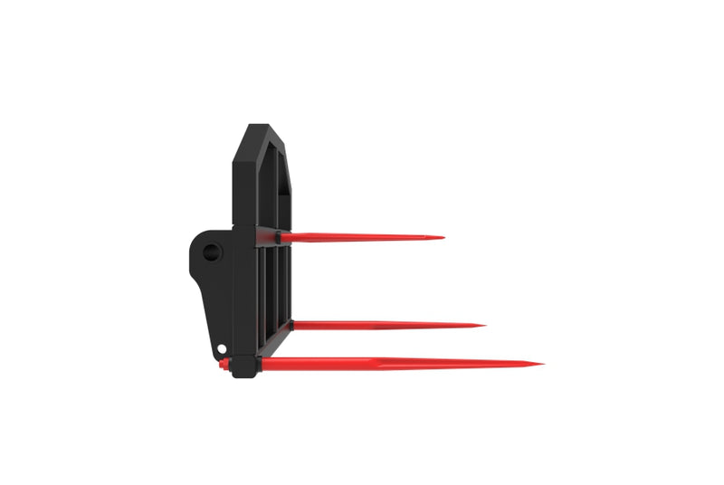 Laden Sie das Bild in Galerie -Viewer, Heavy-Duty 3 Tine Bale Spear for Manitou Loader, 1500kg with Removable Centre Tine
