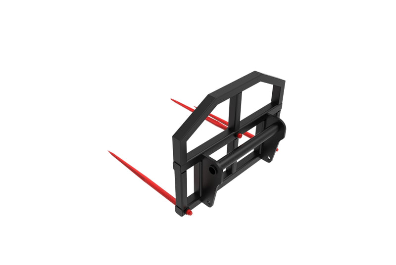 Laden Sie das Bild in Galerie -Viewer, Heavy-Duty 3 Tine Bale Spear for Manitou Loader, 1500kg with Removable Centre Tine
