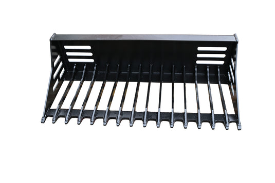 Avant Loader Rock Bucket Rake - Heavy Duty Sifting Bucket for Debris Cleanup and Leveling