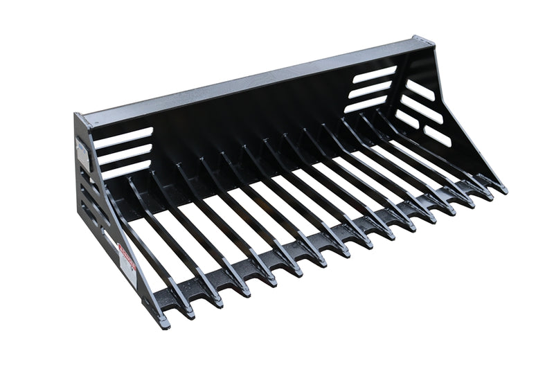 Chargez l'image dans la visionneuse de la galerie, Avant Loader Rock Bucket Rake - Heavy Duty Sifting Bucket for Debris Cleanup and Leveling
