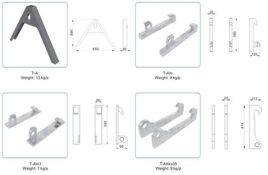 Front Loader Quick Attach Bracket Euro SMS Trima Big BM Tractor Attachment Adapter
