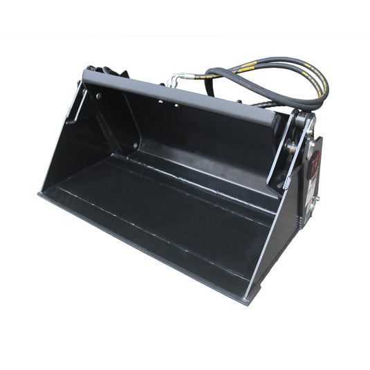Skid Steer 4 in 1 Multi-Purpose Bucket 44 Inch Hardox Cutting Edge Low Profile Heavy Duty