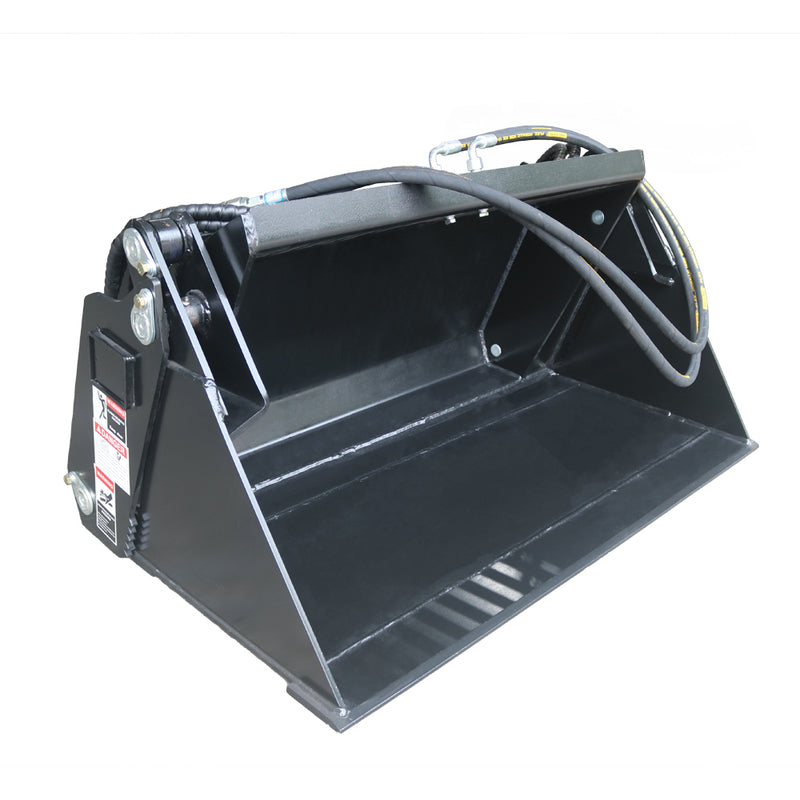 Indlæs billede i Gallery Viewer, Skid Steer 4 in 1 Multi-Purpose Bucket 44 Inch Hardox Cutting Edge Low Profile Heavy Duty
