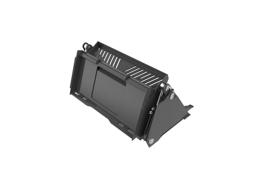 4 in 1 Skid Steer Bucket with Teeth 44 Inch Low Profile Extended Bottom Heavy Duty Attachment