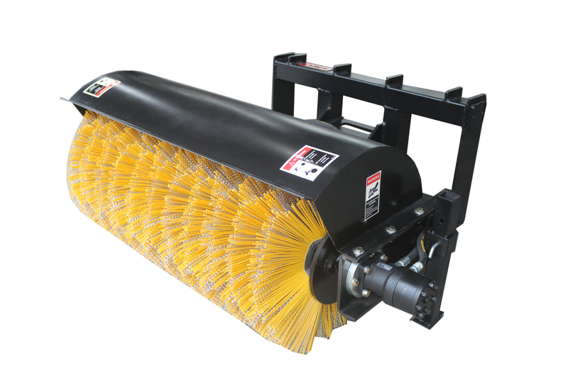 Indlæs billede i Gallery Viewer, Skid Steer Hydraulic Angle Broom Sweeper 44 Inch 30 Degree Tilt Snow Debris Sand Clearing
