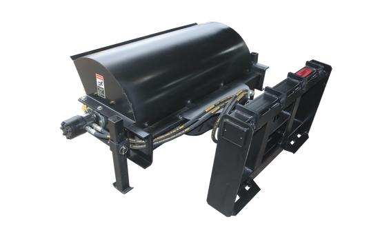 Skid Steer Hydraulic Angle Broom Sweeper 44 Inch 30 Degree Tilt Snow Debris Sand Clearing