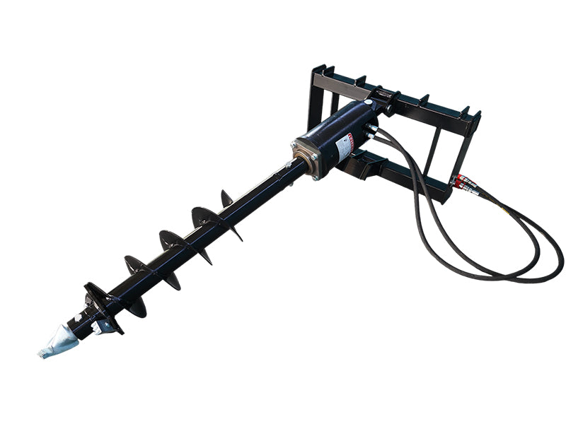 Load image into Gallery viewer, Skid Steer Hydraulic Auger Attachment Planetary Gear Drive Fence Post Tree Planting
