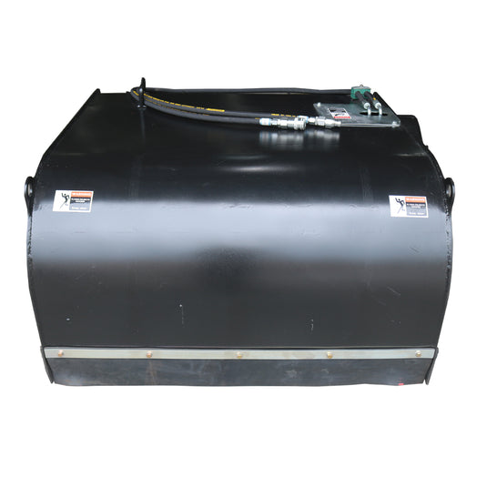 Skid Steer Hydraulic Pickup Box Broom Sweeper 44 Inch Debris Collection Dump Bucket Attachment