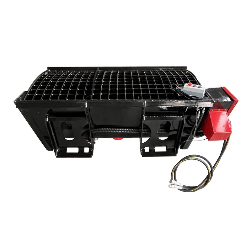 Indlæs billede i Gallery Viewer, Skid Steer Self Loading Concrete Mixer Bucket 250L Hydraulic Discharge Bag Breaker Attachment
