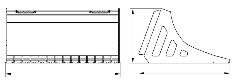 Indlæs billede i Gallery Viewer, Skid Steer Rock Sifting Bucket 44 Inch Heavy Duty Debris Sorting Ground Leveling
