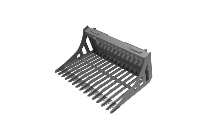 Indlæs billede i Gallery Viewer, Skid Steer Rock Sifting Bucket 44 Inch Heavy Duty Debris Sorting Ground Leveling
