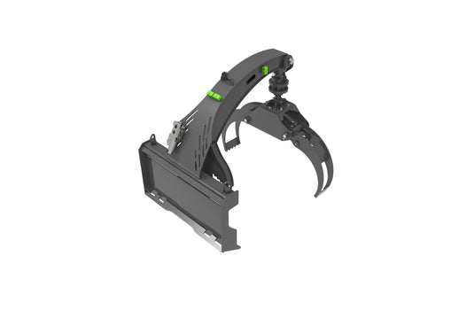 Skid Steer Hydraulic 360 Rotating Log Grapple 450kg Timber Handling Forestry Attachment