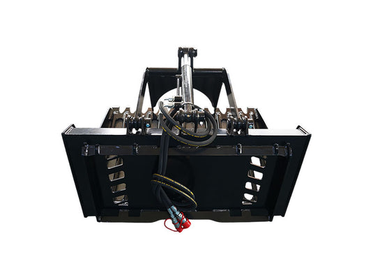Hydraulic Skid Steer Rock Grapple Bucket Attachment for Demolition Logs Rocks Brush Cleanup