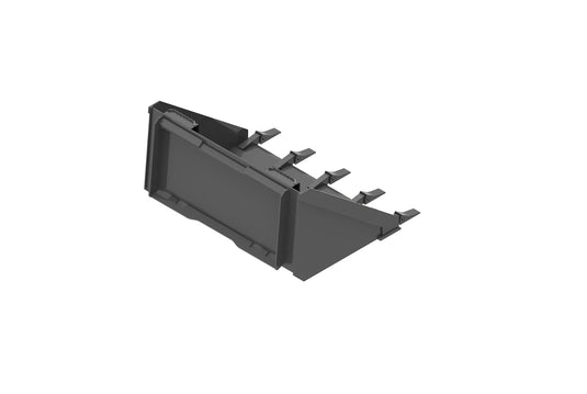 Skid Steer Heavy Duty Low Profile Tooth Bucket 44 Inch Replaceable Teeth Quick Attach