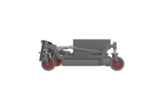 Hydraulic Finishing Mower for Compact Loader, 48 Inch, Height Adjustable Lawn Mowing Attachment
