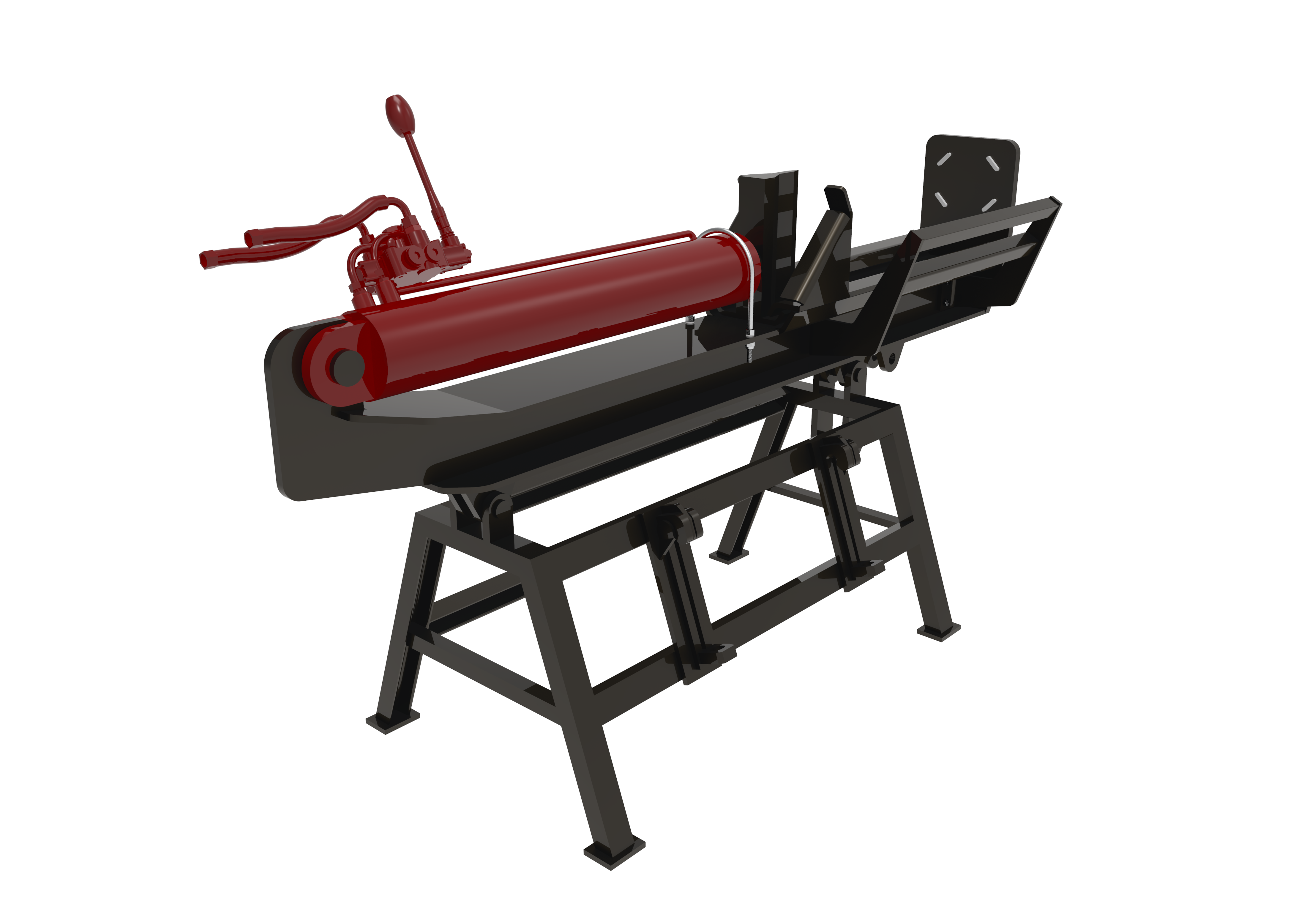 Compact Log 25 Ton Hydraulic Log Splitter for Compact Loader, Inverted Wood Splitt ...