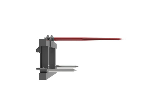 HD Forged Hay Spear Attachment for Compact Loader with Stabilizer Spears Avant 300-500