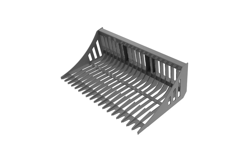 Indlæs billede i Gallery Viewer, Avant 300 500 Compact Loader Rock Bucket 59 Inch Heavy Duty Reinforced Skeleton Sifting Bucket
