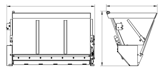 Hydraulic Salt Spreader Attachment for Avant 300-700 Compact Loader Sand Gritting