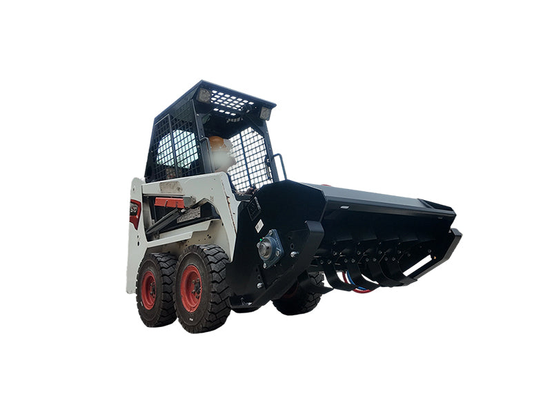 Załaduj obraz do przeglądarki galerii, Skid Steer Bi-Directional Rotary Tiller Attachment 44 Inch Replaceable Hardened Tines
