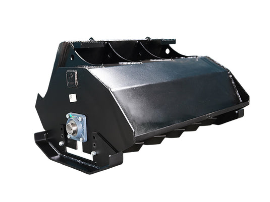 Skid Steer Bi-Directional Rotary Tiller Attachment 44 Inch Replaceable Hardened Tines